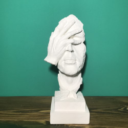 Гипсовая скульптура "Рука и Лицо" 34см.