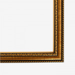Рама для картин (зеркал) 30 х 40 х 2,8 см, пластиковая, Calligrata 6448, вишня с золотом