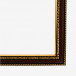Рама для картин (зеркал) 40 х 50 х 2,8 см, пластиковая, Calligrata 6448, вишня с золотом