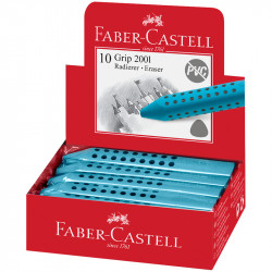 Ластик Faber-Castell Grip, трехгранный, 90*15*15мм, бирюзовый