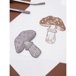 Линолеум для линогравюры Малевичъ 45х60 см, серый, 1 лист