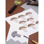 Линолеум для линогравюры Малевичъ 45х60 см, серый, 1 лист