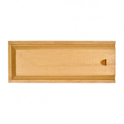 Пенал деревянный (вяз) для кистей, 27x10,5x3,5 см
