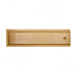 Пенал деревянный (вяз) для кистей, 38x10,5x3,5 см