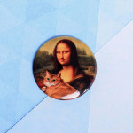 Значок "Мона Лиза", 56 мм