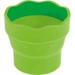 Стакан для воды Faber Castell Click&Go складной, светло-зеленый