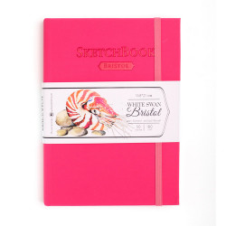 Скетчбук Малевичъ для графики и маркеров Bristol Touch, розовый, 180 г/м, А5, 50л 