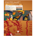 Альбом для пастели 12л. 24*30 см Clairefontaine "Pastelmat", 360г/м2, бархат, цветной блок