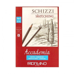 Альбом для зарисовок Accademia 120г/м.кв 14,8x21см мелкозернистая 50л склейка по 1 стороне