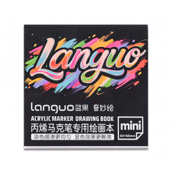 Склейка для акриловых маркеров Languo 80х80мм, 230г/м2, 30 листов