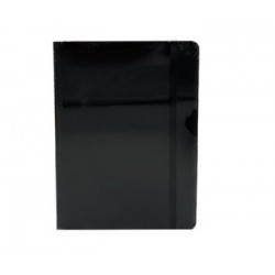 Скетчбук А5 Potentate черный с резинкой, гладкая бумага, 80 г/м, 80л