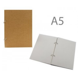 Скетчбук на кольцах для графики и эскизов А5, 160гр/м, гладкая бумага, 75 листов