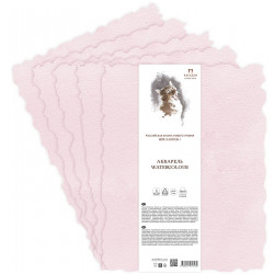 Бумага акварельная Palazzo, 300 г/м2, хлопок 100%, 56х76 см, розовая