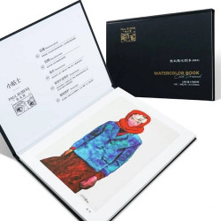 Скетчбук А4 20л. Paul Rubens "Черный" Акварельная бумага, с/з, 300г/м, склейка, хлопок