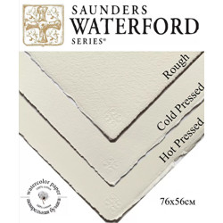Бумага для акварели Saunders Waterford C,P, White 100% хлопок 300 г/кв.м  56x76 см