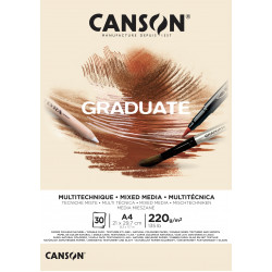 CANSON Graduate Mix Media Natural Альбом-склейка для смешанных техник A4 30 л 220 г.