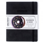 Скетчбук Малевичъ для маркеров Markers, мокрый асфальт, 220 г/м, 15х19 см, 18л