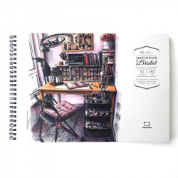 Скетчбук Малевичъ для графики и маркеров Bristol, 280 г/м, 30х21 см, 30л