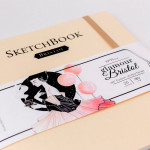 Скетчбук Малевичъ для графики и маркеров Bristol Glamour, кремовый, 180 г/м, 19х19 см, 20л 