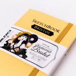 Скетчбук Малевичъ для графики и маркеров Bristol Glamour, золото, 180 г/м, 10х14 см, 20л 