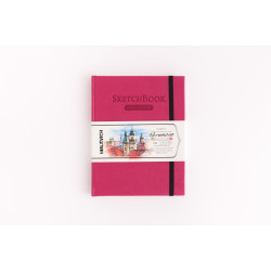 Скетчбук Малевичъ для акварели Veroneze, розовый, 200 г/м, 15х20 см, 50л