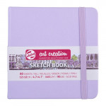 Скетчбук Art Creation 140г/кв.м 12*12см 80л, фиолетовый пастельный