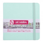 Скетчбук Art Creation 140г/кв.м 12*12см 80л, мятный