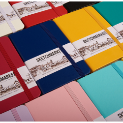 Скетчбуки Sketchmarker 140г/кв.м ,13*21см, 80л в ассортименте