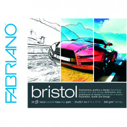 Альбом для зарисовок Bristol 240г/м.кв 21x29,7см, 20л, склейка по 1 стороне