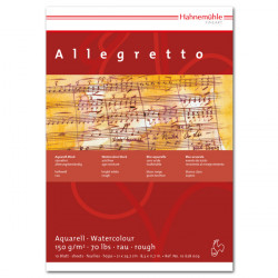 Альбом-склейка для акварели Allegretto, 150г, А4, 10л, с/з