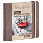 Альбом для акварели "Watercolour book",14х14 см, 100% целюллоза, 30л, бежевая бумага