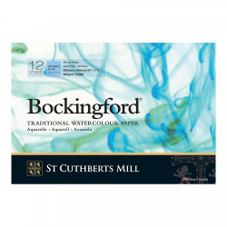 Альбом для акварели "Bockingford CP" холодное прессование, среднее зерно, 18х26см, 300г/м2, 12л. 