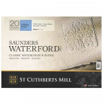 Бумага для акварели Saunders Waterford CP, хол.прессование, 300 г/м² 23x31см, 20 л, цвет белый