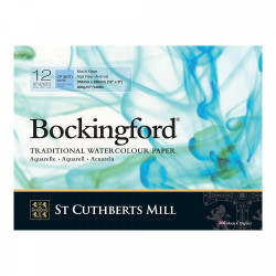 Альбом для акварели "Bockingford CP" холодное прессование, среднее зерно, 31*23 см, 300г/м2, 12л. 
