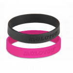 Набор браслетов Molotow черный/розовый