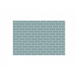 Стикер Brick Wall / серая стена 8x12 см.