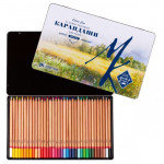 Набор профессиональных цветных карандашей Мастер-класс, 36 цвета в жестяной коробке