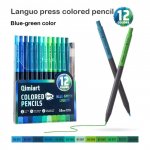 Набор цветных механических карандашей Languo 3мм, 12 штук, Blue-Green Набор цветных механических карандашей Languo 3мм, 12 штук, Blue-Green