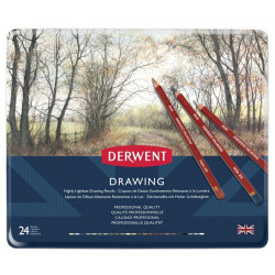 Набор цветных карандашей Derwent Drawing 24 цвета в металлической упаковке