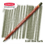 Карандаш Derwent Drawing 5160 Зеленый оливковый земляной (Olive-Earth)