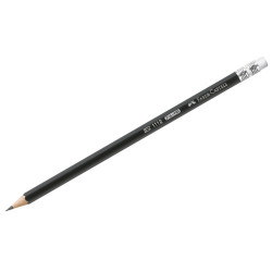 Карандаш ч/г Faber-Castell "1112" HB, с ластиком, заточенный