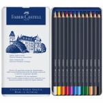 Набор цветных карандашей Faber-Castell Goldfaber 12 штук в металлической коробке
