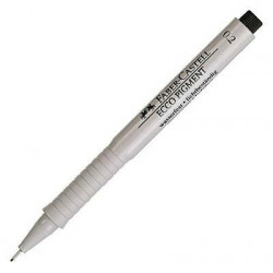 Ручка капиллярная Faber-Castell "Ecco Pigment" черная, 02 мм