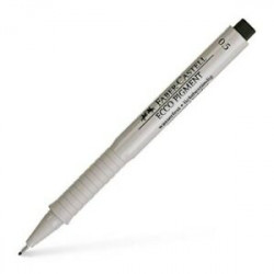 Ручка капиллярная Faber-Castell "Ecco Pigment" черная, 0,5мм
