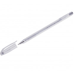 Ручка гелевая Metallic Crown HJR-500GSM - Серебро, 0.7мм 
