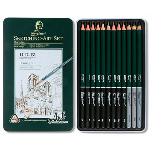 Набор для скетчинга Giorgione 12 предметов Набор для скетчинга Giorgione 12 предметов