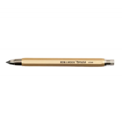Цанговый карандаш c точилкой KOH-I-NOOR 5340/1, золотой металл, L=120 мм, D=5,6 мм