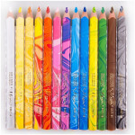 Набор цветных пастельных трехгранных карандашей Magic, 12 цветов+блендер