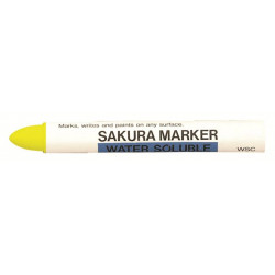 Маркер-мелок Watersoluble водорастворимый желтый стержень 15мм