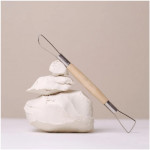Пластилин скульптурный Малевичъ, белый, твердый, 500 г